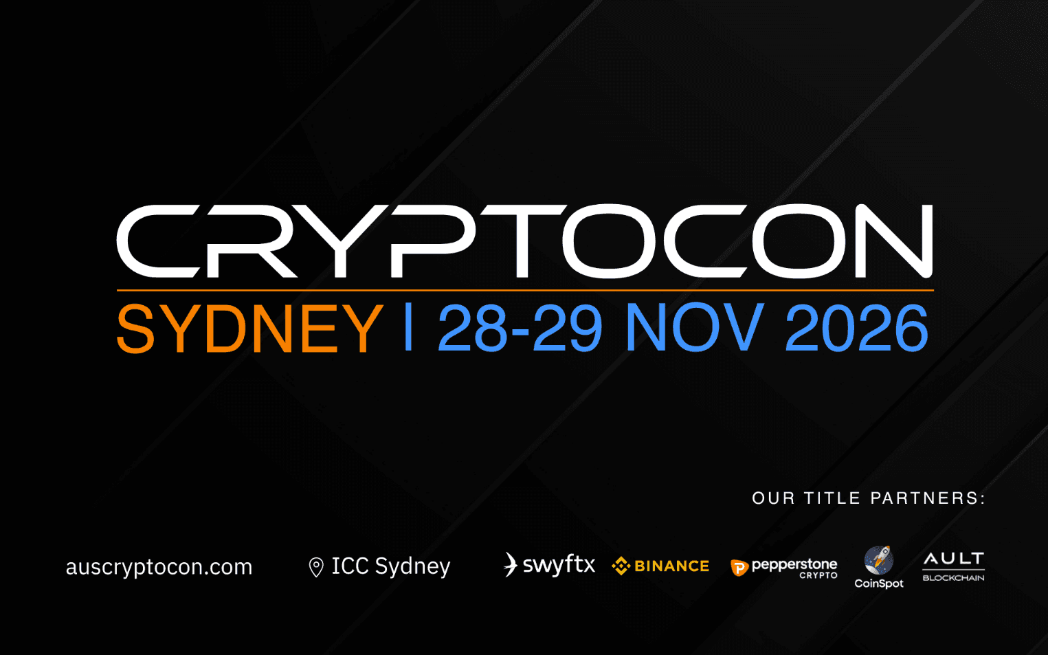CRYPTOCON SYDNEY RETURNS TO ICC SYDNEY WITH FREE GENERAL ADMISSION FOR 2026
