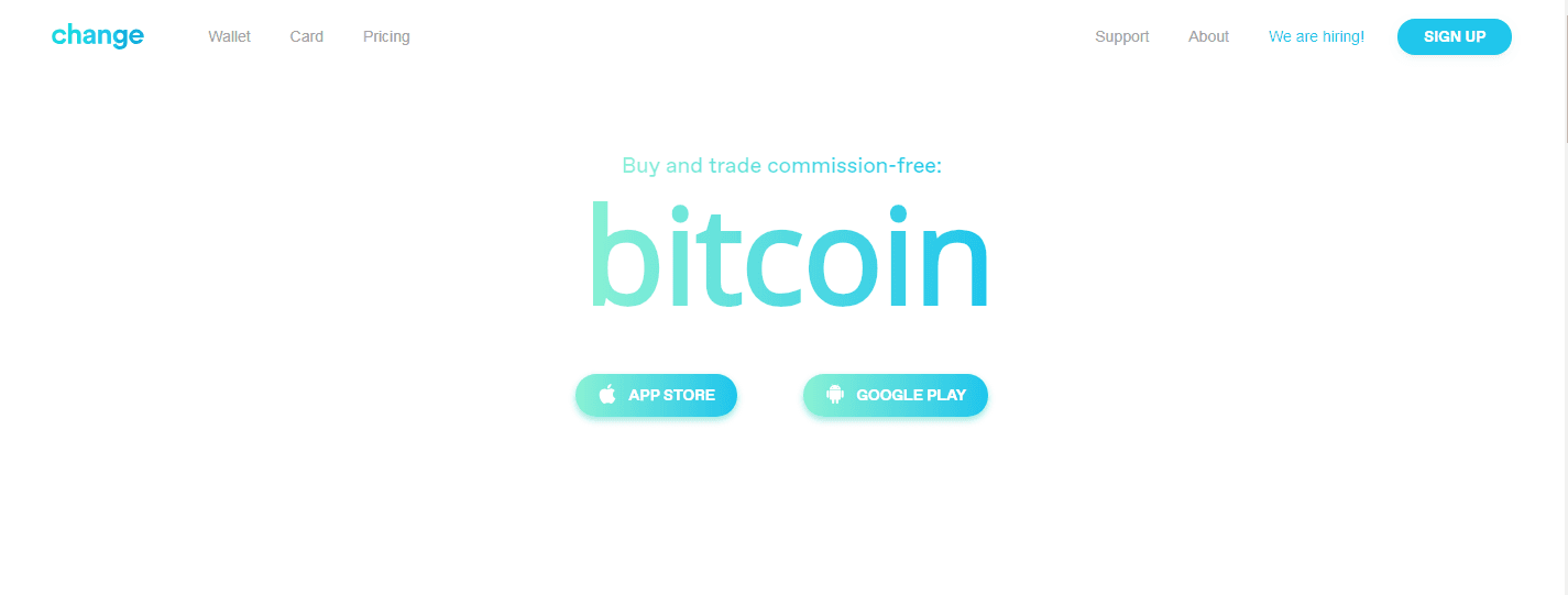 Change Wallet Lets You Trading Bitcoin and Altcoins with Zero-Commission