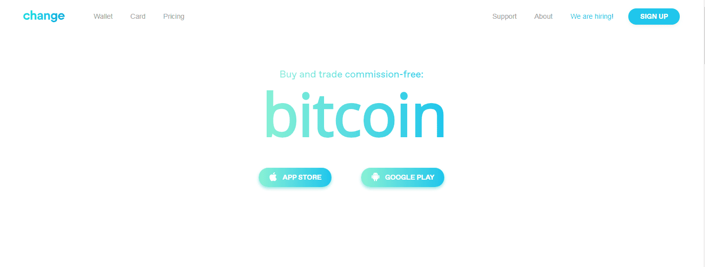 Change Wallet Lets You Trading Bitcoin and Altcoins with Zero-Commission