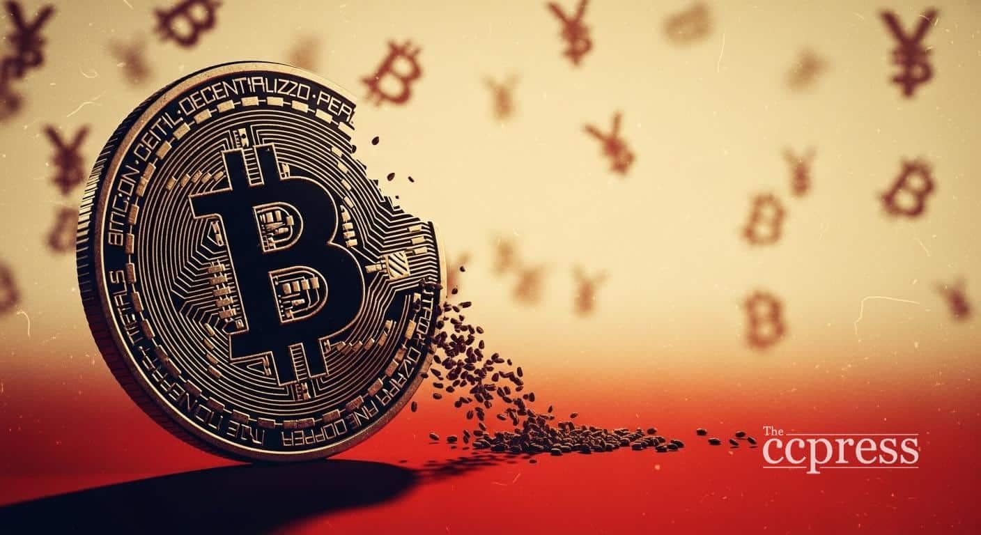 Bitcoin slides as ETF outflows and liquidations bite