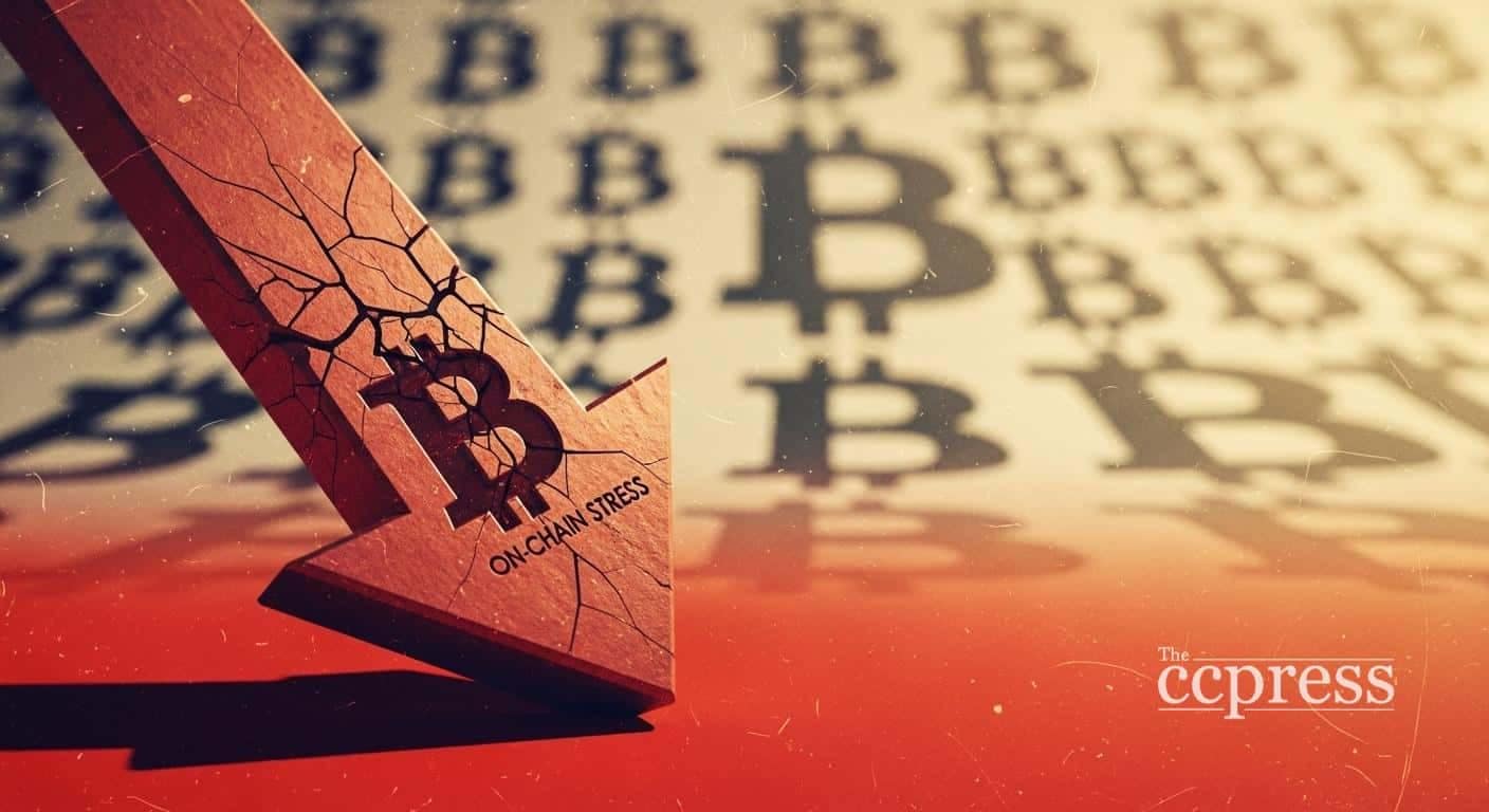 Bitcoin slides as Glassnode flags on-chain stress, 10x warns