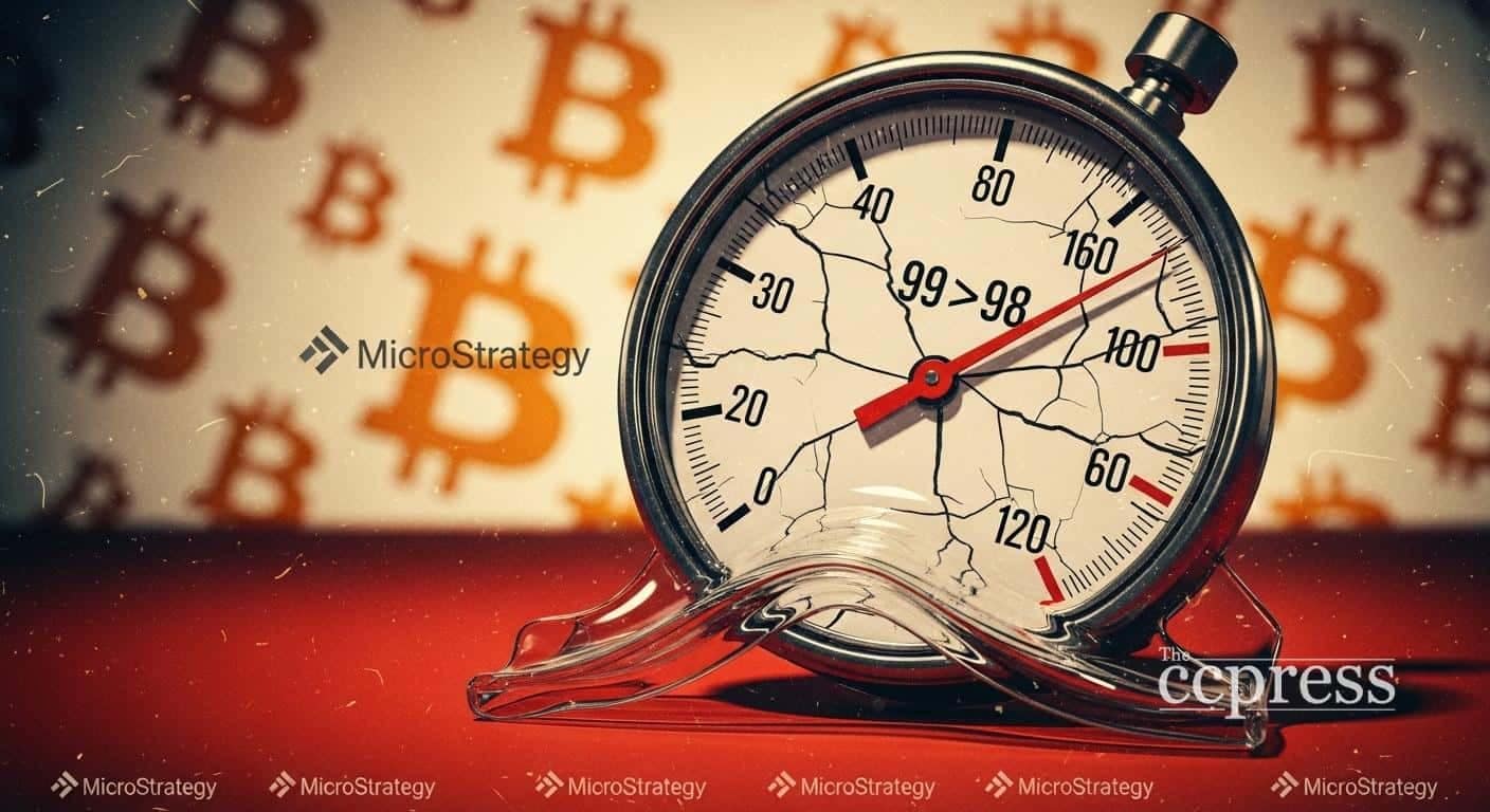 Bitcoin steadies as Saylor's 99>98 flags $5.1B MSTR loss