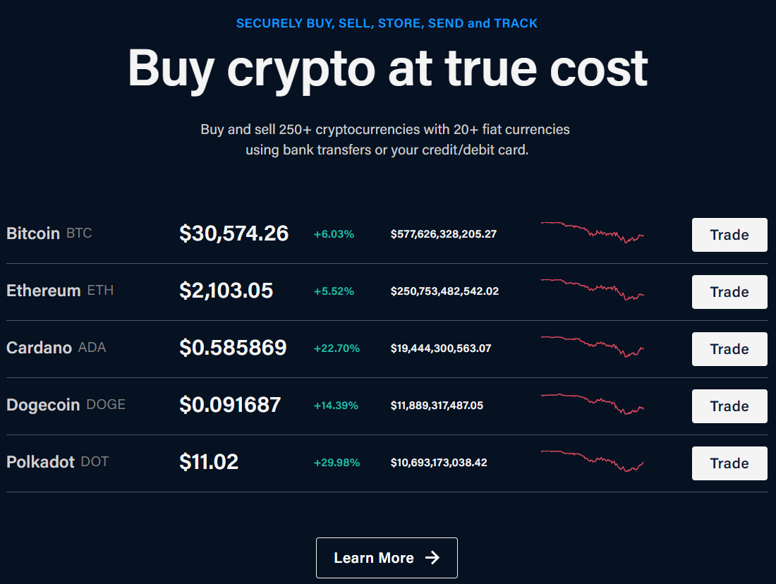 crypto.com sell fee