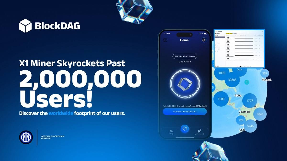 BlockDAG’s $313.5M Presale Grows Alongside 2M+ X1 App Users