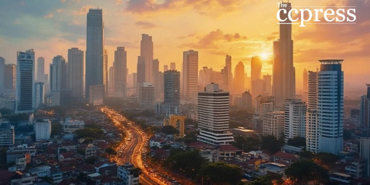 indonesia financial district art