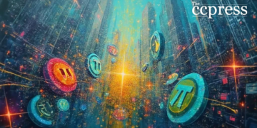 abstract crypto pi swirls art