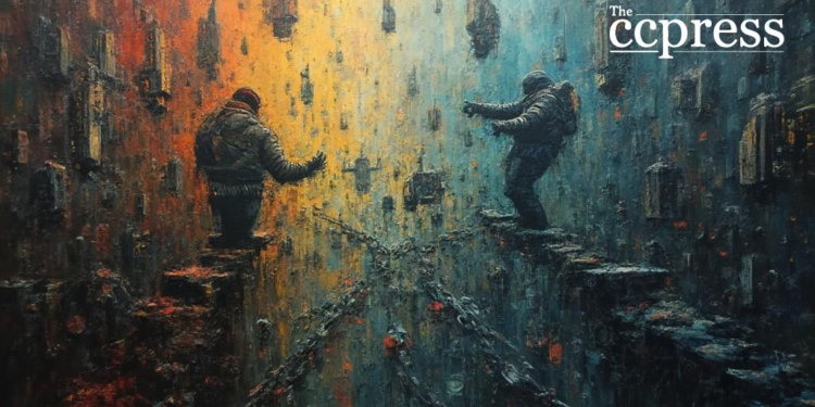 abstract digital heist art