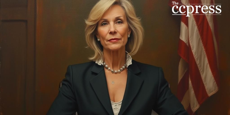 authoritative woman oil portrait