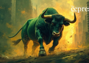 bitcoin bull digital surge art