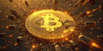 bitcoin digital gold oil painting