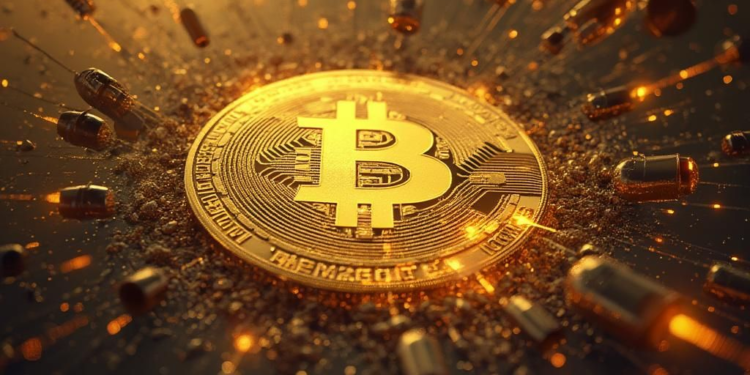bitcoin digital gold oil painting