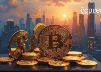 bitcoin futuristic cityscape art