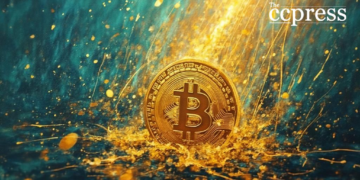 bitcoin growth oil painting