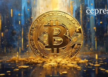 bitcoin rise abstract oil painting