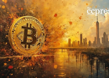bitcoin surge abstract art