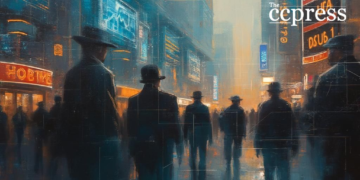 btc trading frenzy oil painting