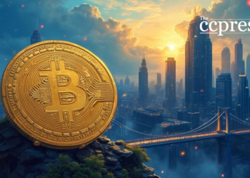 bullish binance coin cityscape