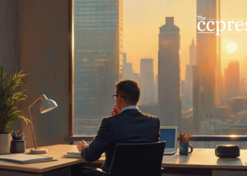 businessman deep thought portrait