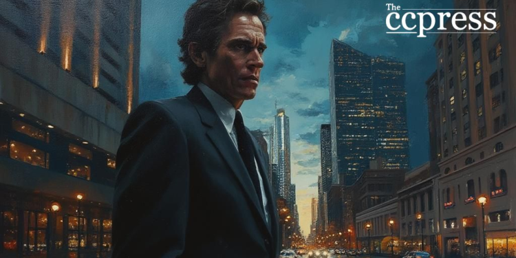 businessman tension dusk la art