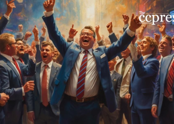 bustling stock market triumph