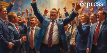 bustling stock market triumph