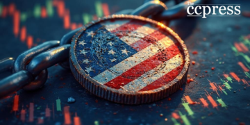 chainlink token us flag style