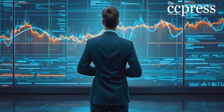confident businessperson crypto art