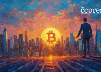 corporate bitcoin oil painting