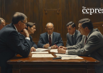 courtroom jury oil painting scene