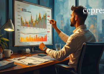 crypto analyst oil painting