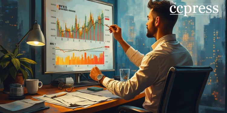 crypto analyst oil painting