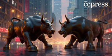 crypto market dynamics painting