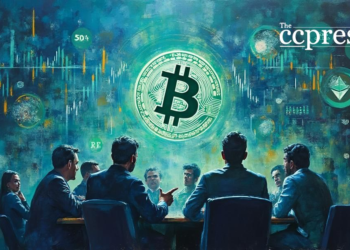 crypto market oil painting scene