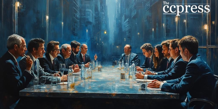 crypto regulations roundtable painting