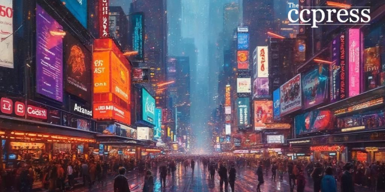 crypto urban vibrance painting