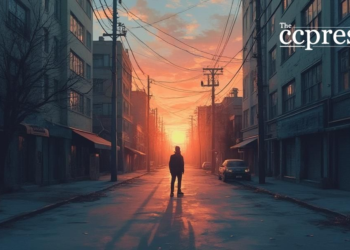 desolate crypto trader sunset