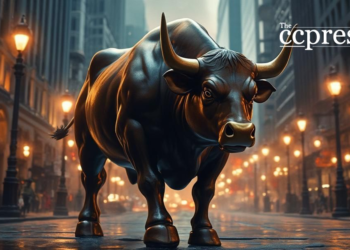 determined bull urban oil paint