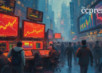 digital stock market oil painting