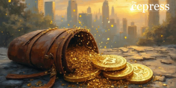 digital wallet bitcoin painting