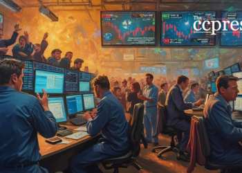 dogecoin trading floor excitement