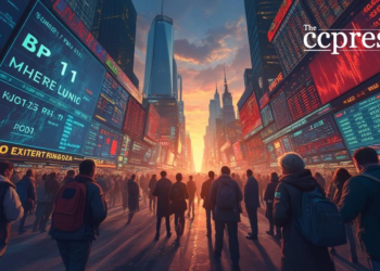 dynamic financial world painting