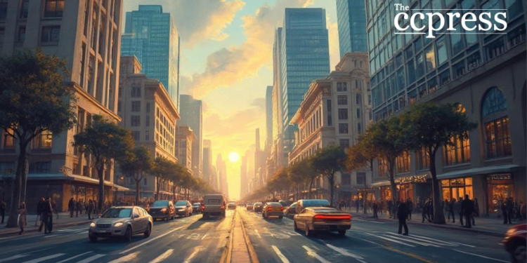 dynamic urban financial scene