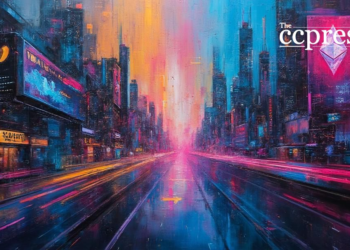 ethereum abstract cityscape