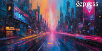 ethereum abstract cityscape