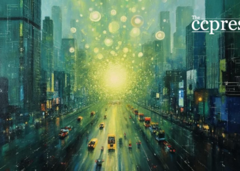 ethereum abstract cityscape painting