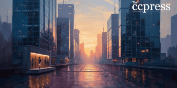 ethereum cityscape oil art finance