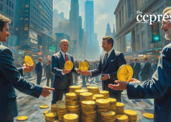 ethereum investors oil painting