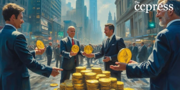 ethereum investors oil painting