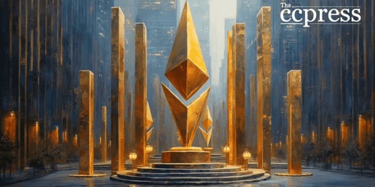 ethereum monoliths oil painting