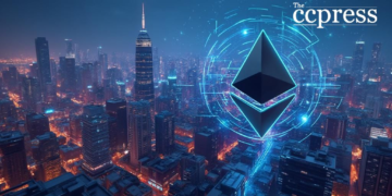 ethereum skyline tokenization art